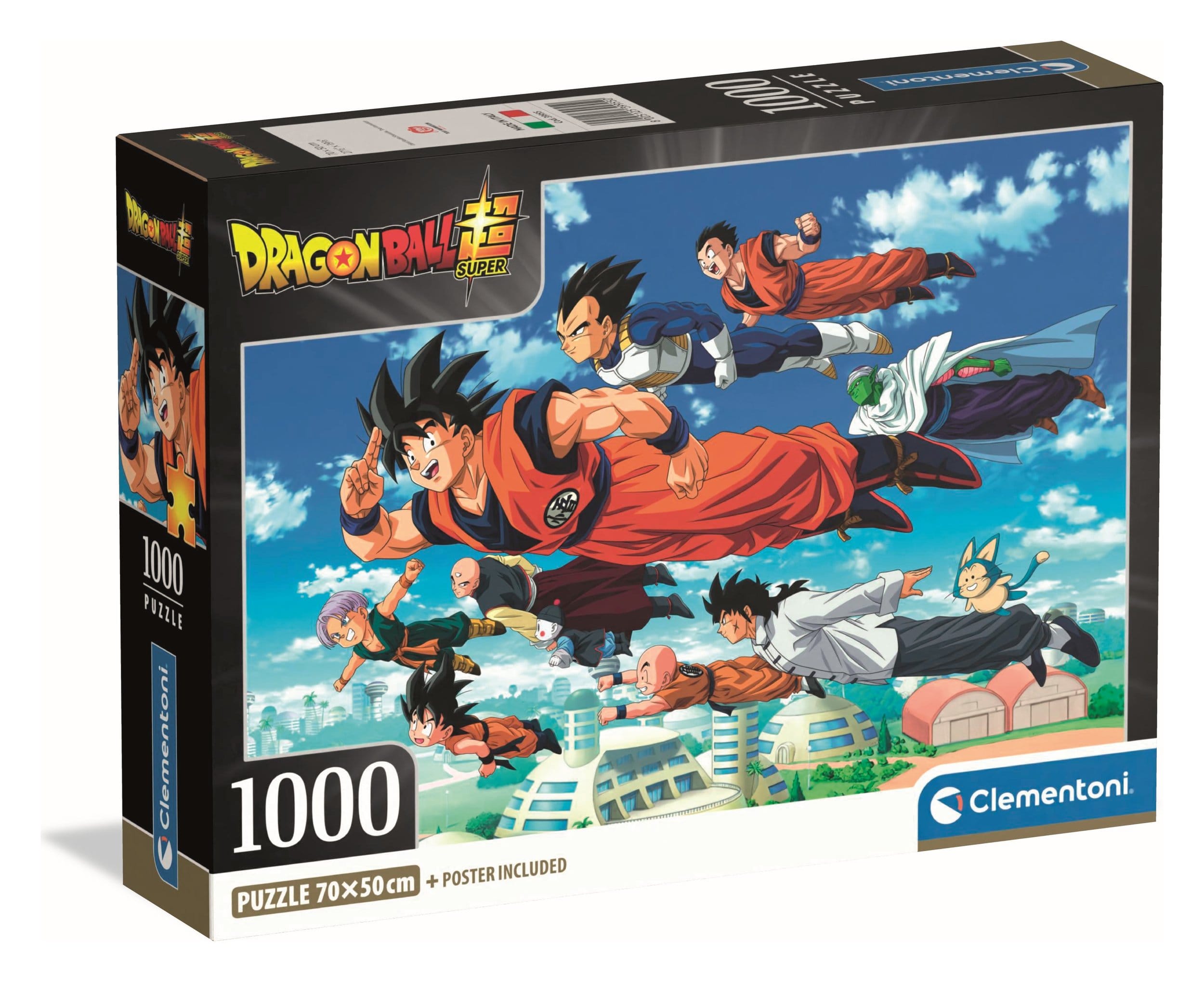 1000 pcs - Bola de Dragón, personajes volando